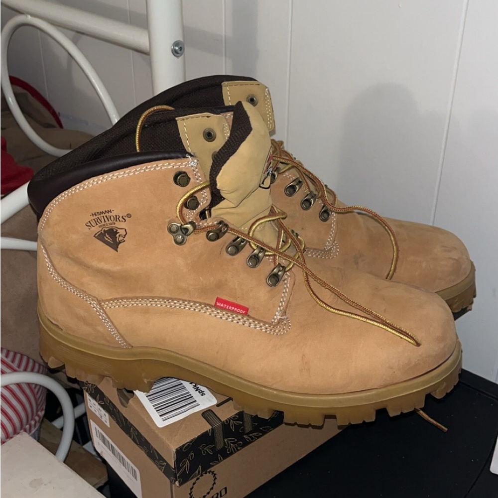 Kodiak Men's Light Brown Leather Boots size 14